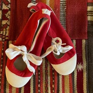 Zara Red sneakers / Mary Jane Type